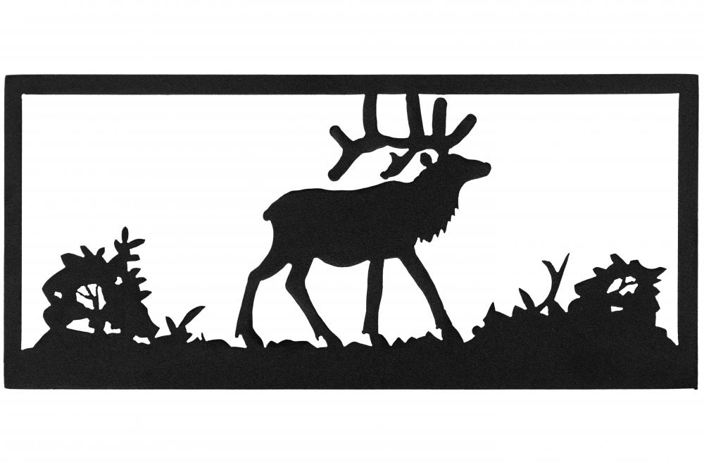 18&#34;W Lone Elk Wall Art