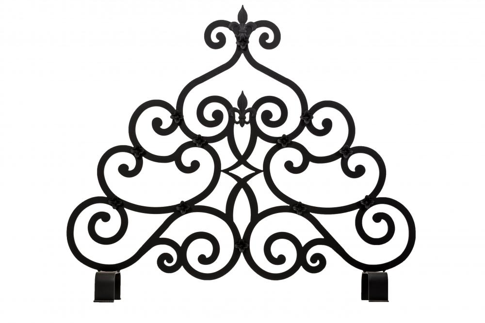 36&#34; Wide X 32&#34; High Fleur-de-lis Fireplace Screen