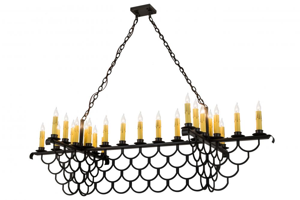 71&#34;L Picadilly 23 LT Oblong Chandelier