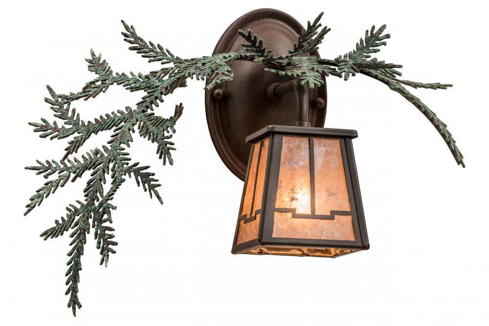 16&#34; Wide Pine Branch Valley View Left Wall Sconce