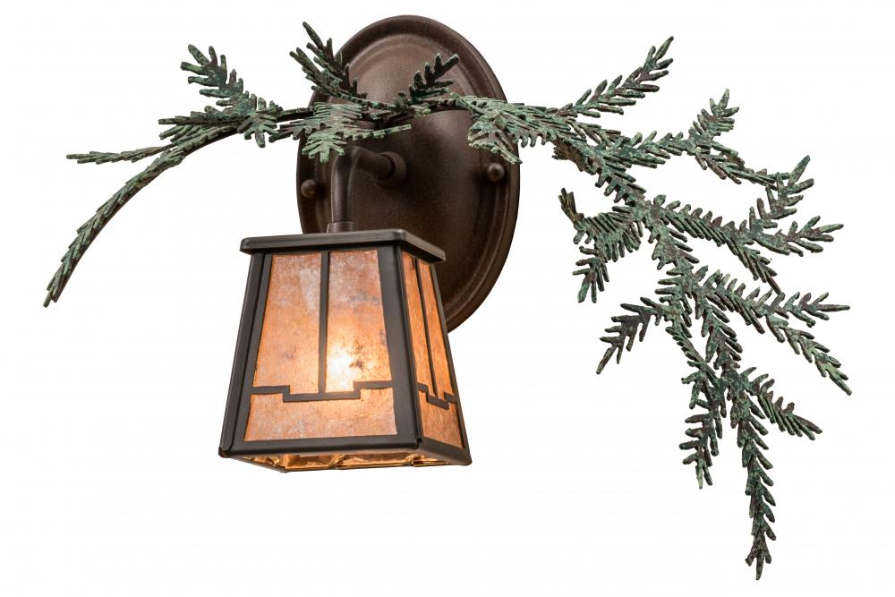 16&#34; Wide Pine Branch Valley View Right Wall Sconce