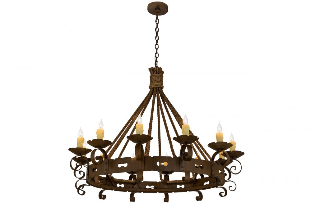 48&#34; Wide Goulaine Corde 12 Light Chandelier