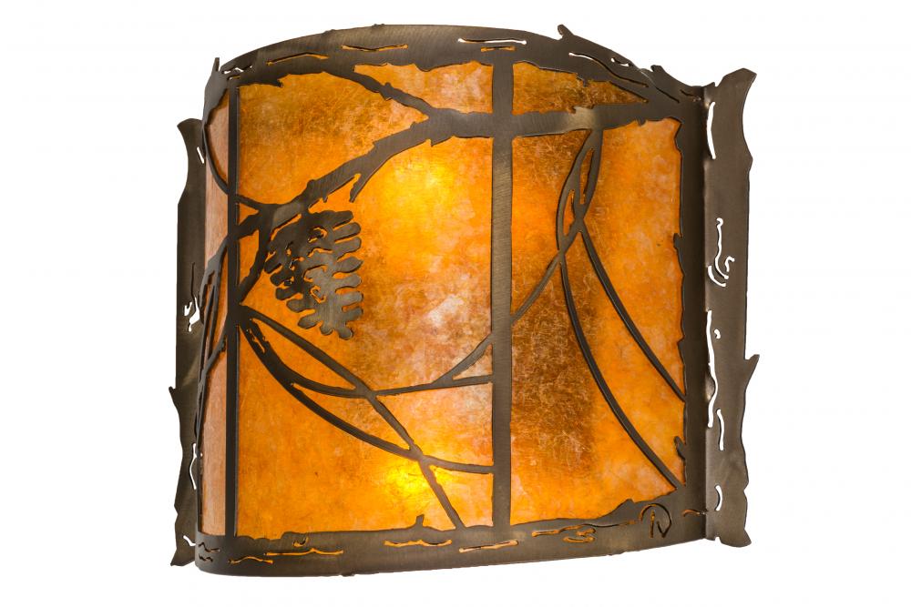 12&#34;W Whispering Pines Wall Sconce