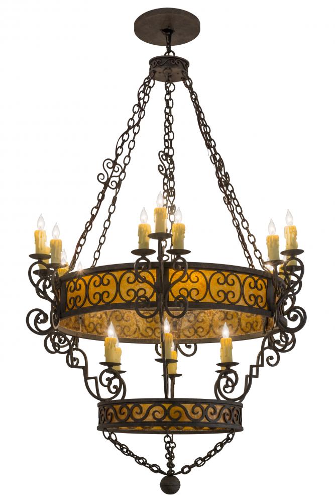 48&#34;W Isabo 24 LT Two Tier Chandelier