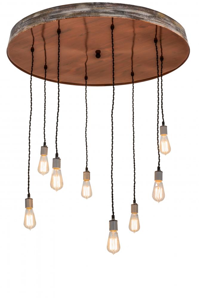 36&#34; Wide Alva Grange 8 Light Cascading Pendant