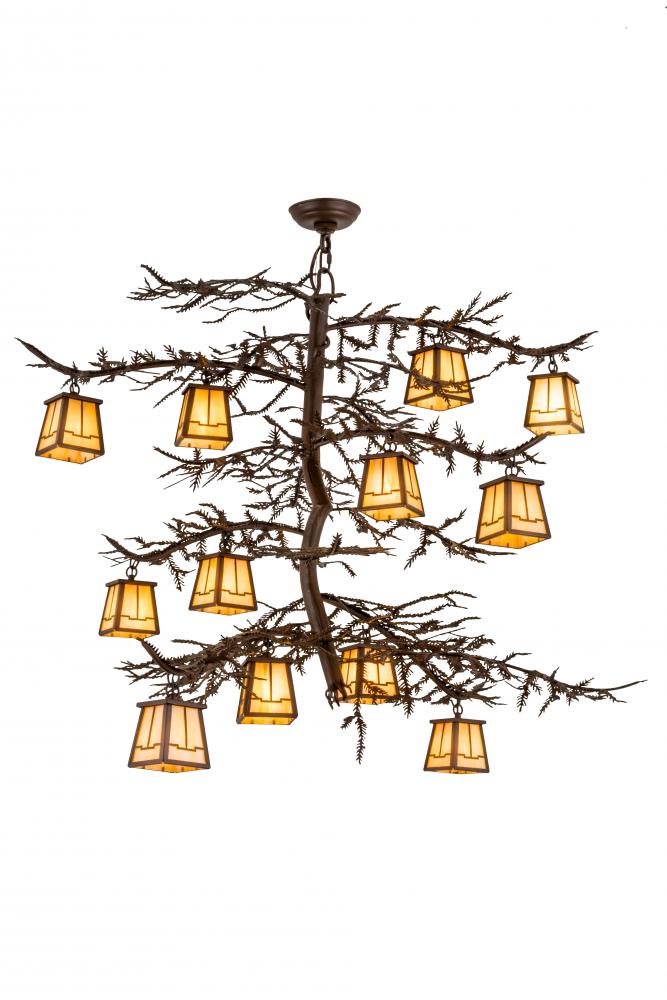 48&#34;W Pine Branch Valley View 12 LT Chandelier