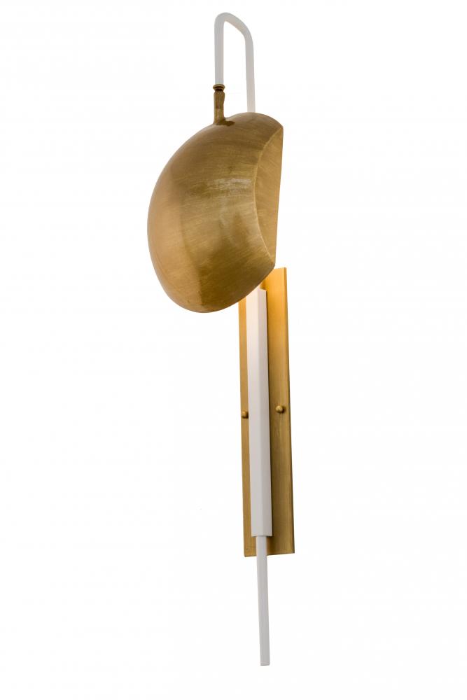 8&#34;W Muschel Adjustable LED Wall Sconce