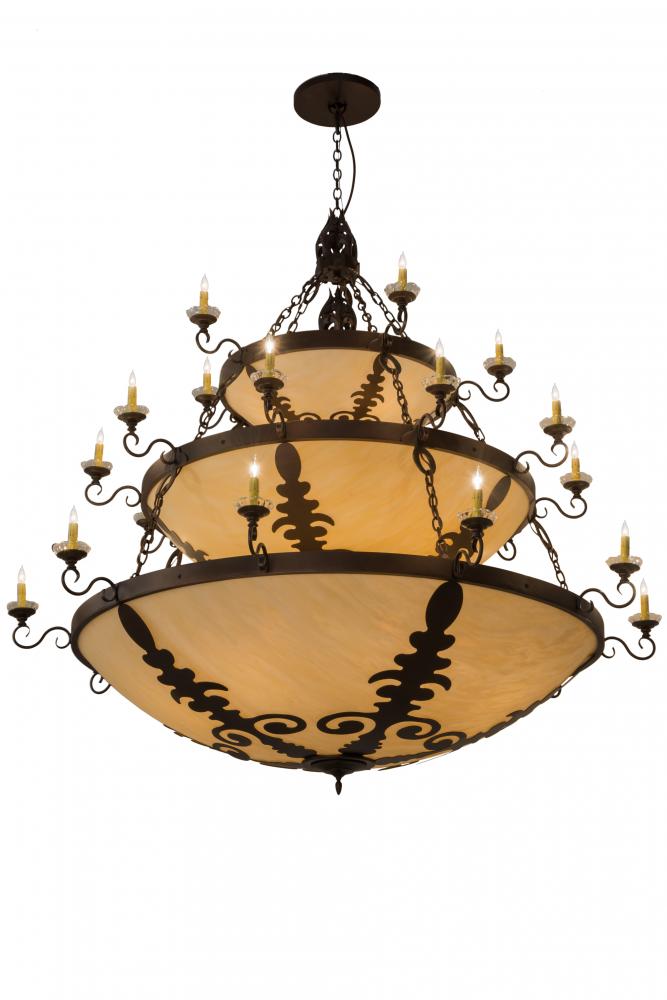 72&#34; Wide Castellum 3 Tier Chandelier