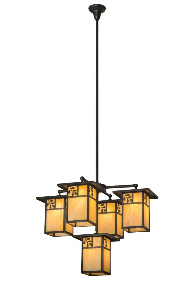 32&#34;W Hyde Park Sprig 5 LT Chandelier