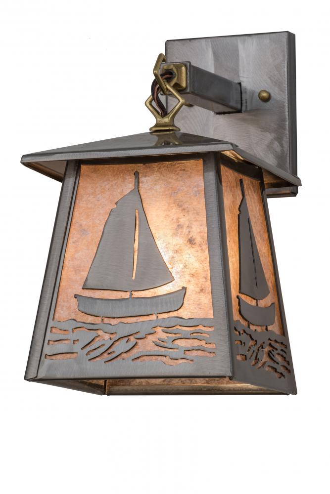 7&#34; Wide Sailboat Wall Sconce