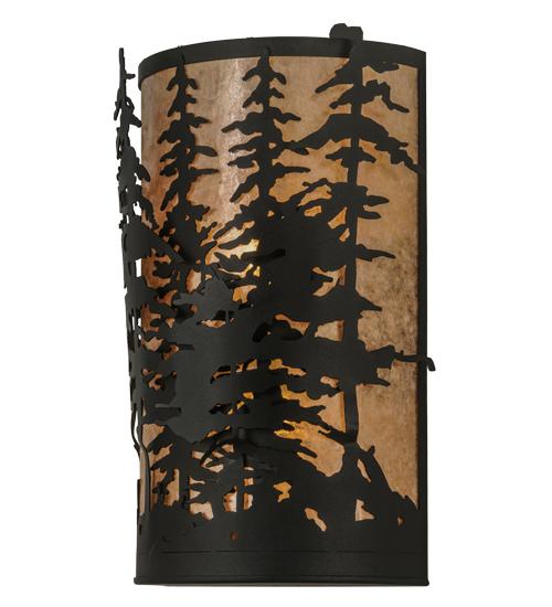 12&#34; Wide Tall Pines Wall Sconce