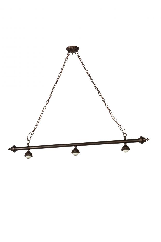 52&#34;L Mahogany Bronze 3 LT Island Pendant Hardware