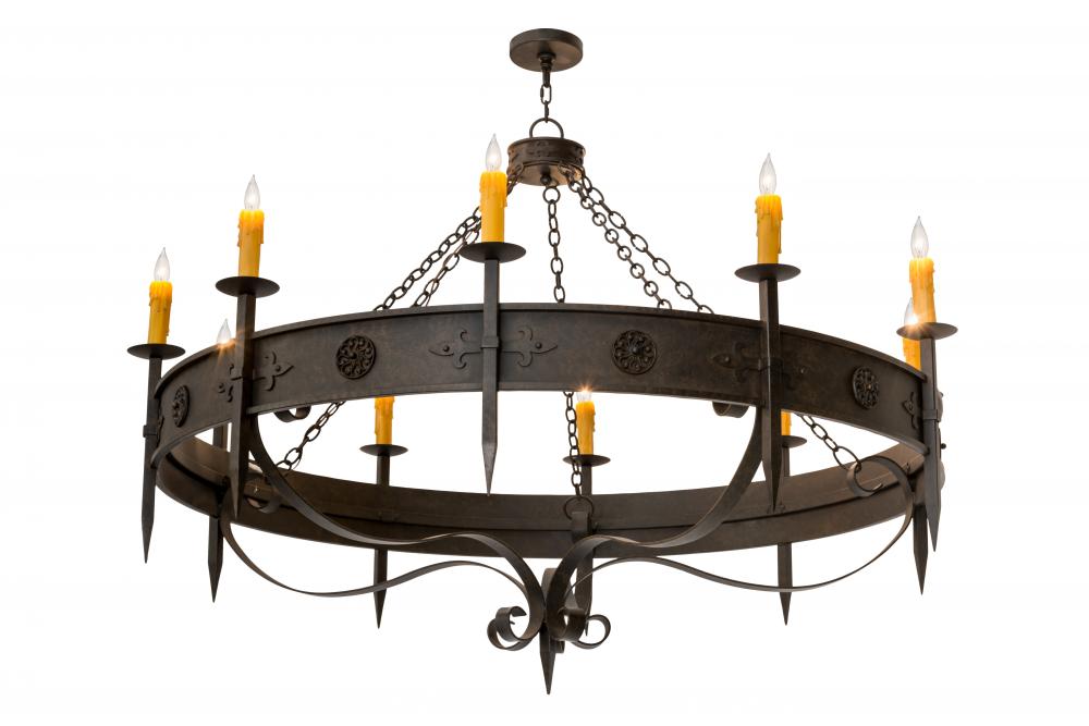 66&#34;W Calandra 10 LT Chandelier