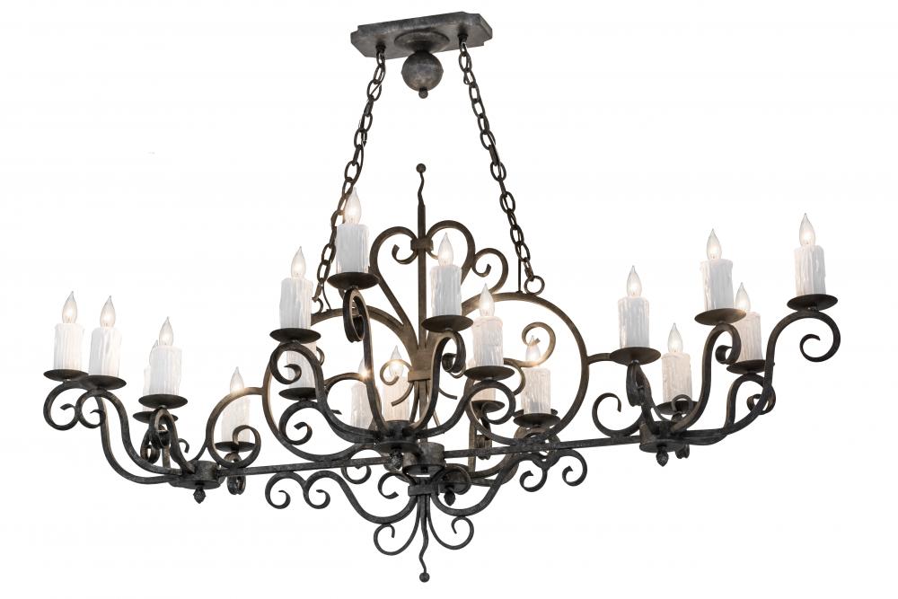 60&#34; Long Kean 20 Light Oblong Chandelier