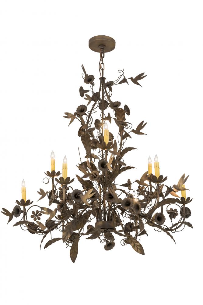 36&#34; Wide Le Printemps 9 Light Chandelier