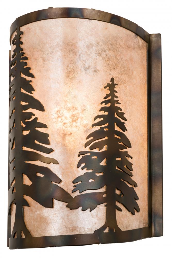 8&#34; Wide Tall Pines Wall Sconce