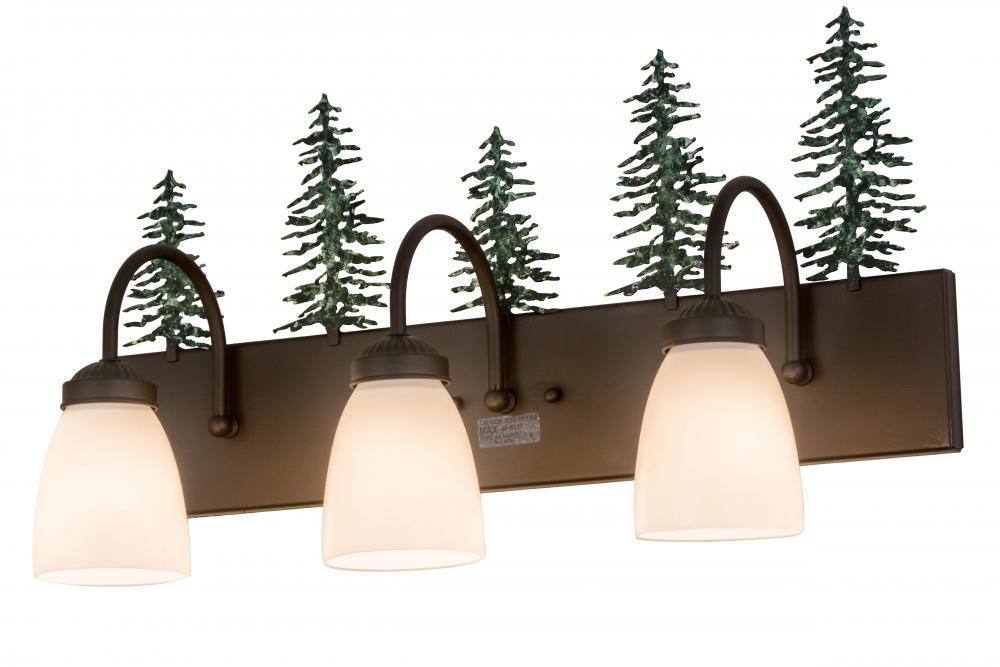 24&#34;Wide Tall Pines 3 Light Vanity Light