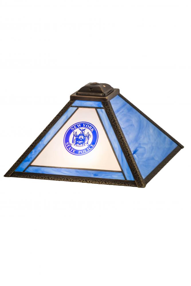 13&#34;Sq Personalized State Trooper Shade