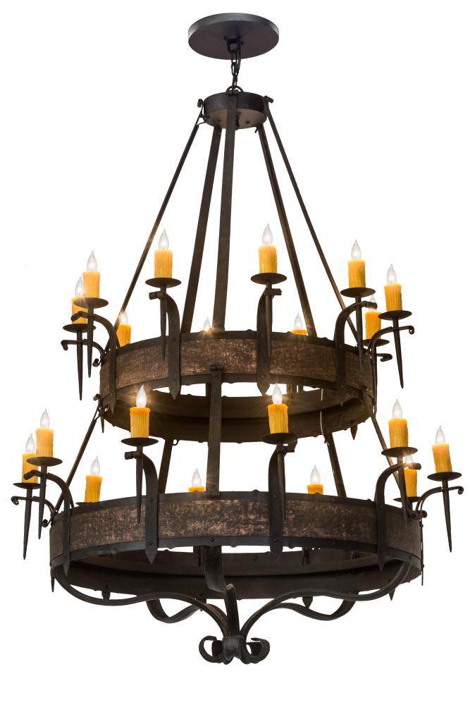 56&#34;W Costello 20 LT Two Tier Chandelier