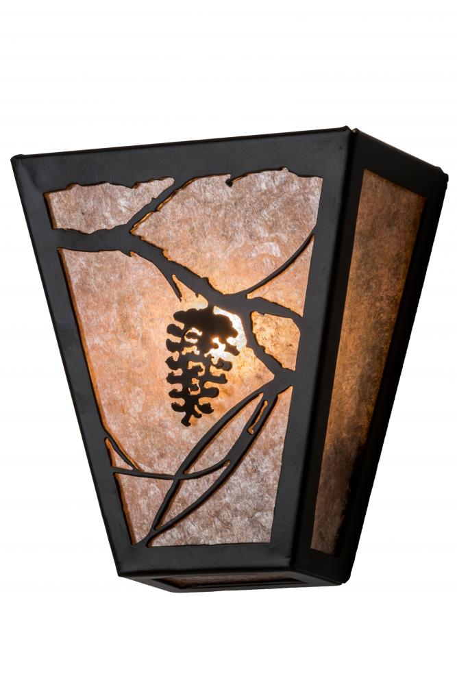 7&#34; Wide Whispering Pines Wall Sconce