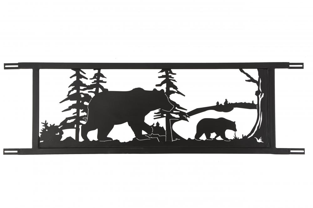 94.5&#34;W Neversink Bridge Black Bear Decor