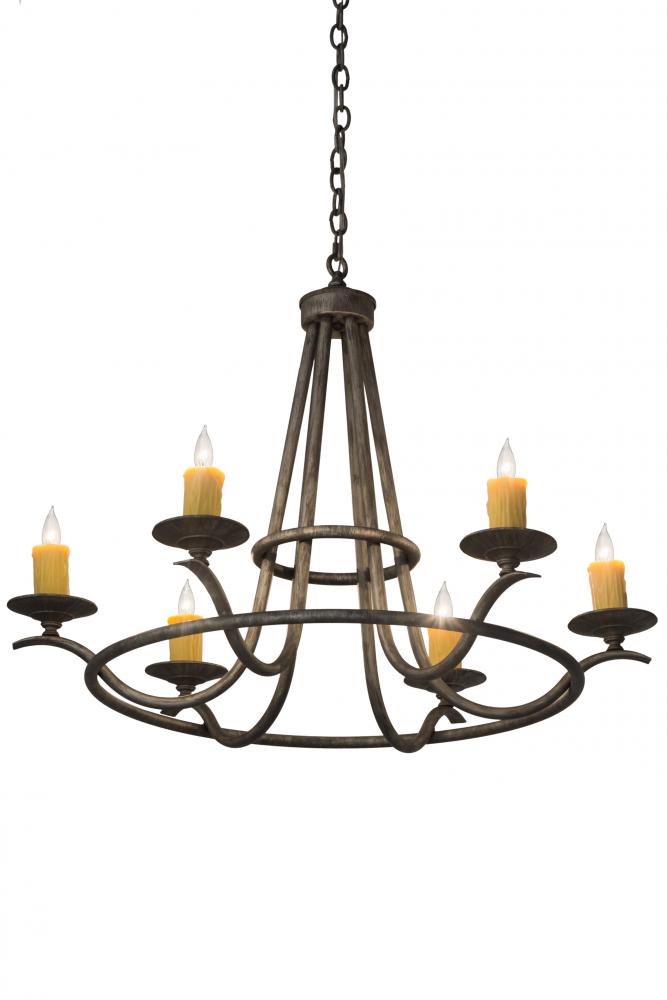 36&#34;W Octavia 6 LT Chandelier