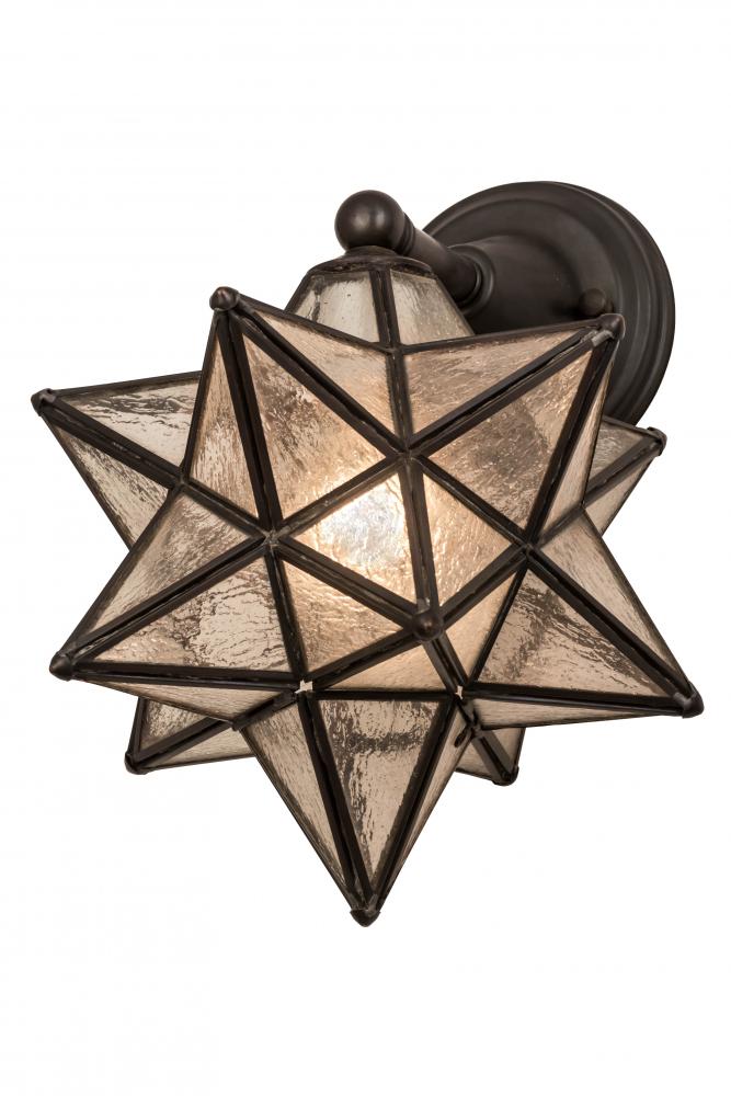 10&#34;W Moravian Star Wall Sconce