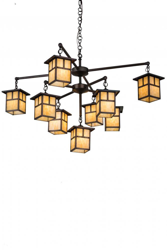 50&#34;W Hyde Park T Mission 9 LT Chandelier