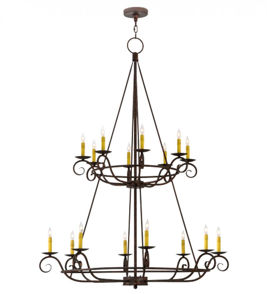 45&#34;W Estrella 16 LT Two Tier Chandelier