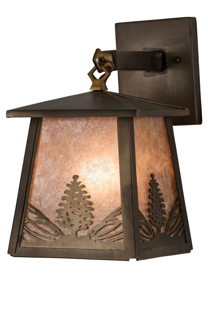 7&#34;W Mountain Pine Hanging Wall Sconce