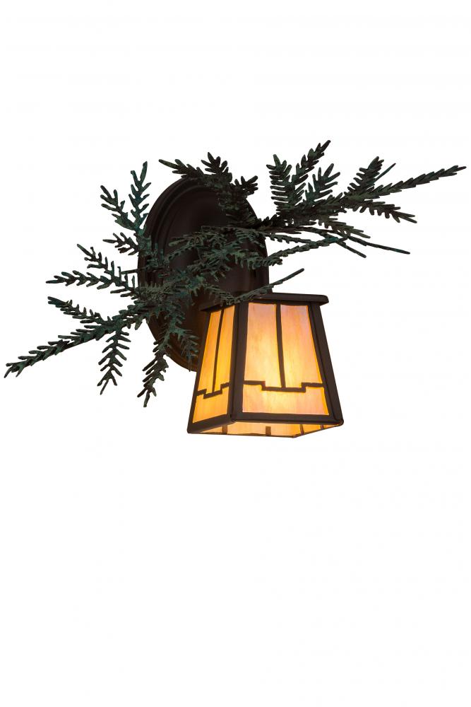 16&#34; Wide Pine Branch Valley View Right Wall Sconce