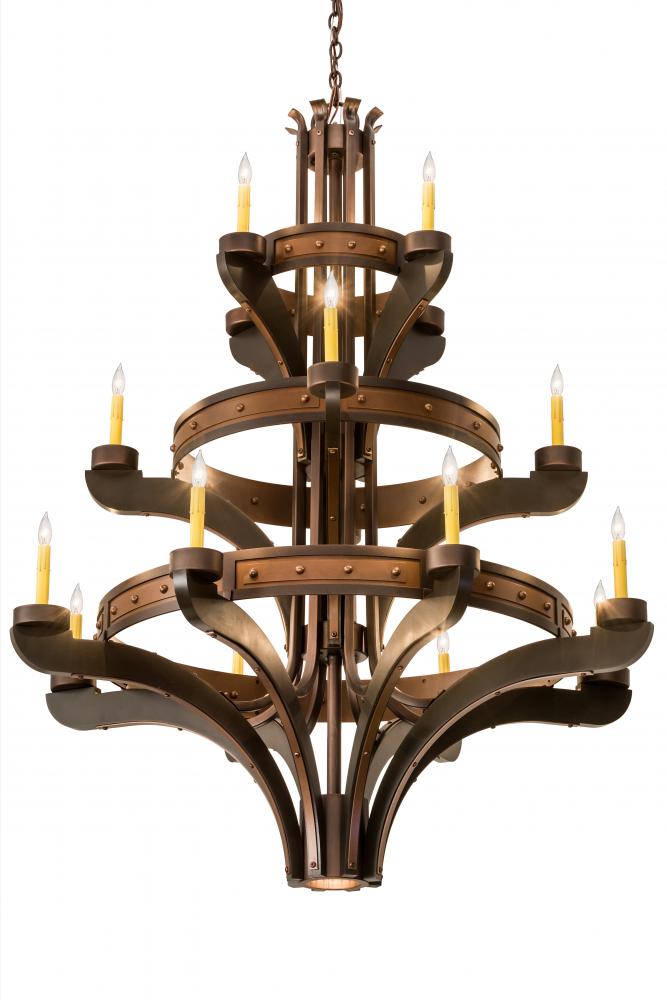 48&#34;W Castilla 16 LT Three Tier Chandelier