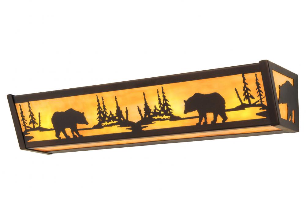 24&#34;W Bear at Lake Vanity Light