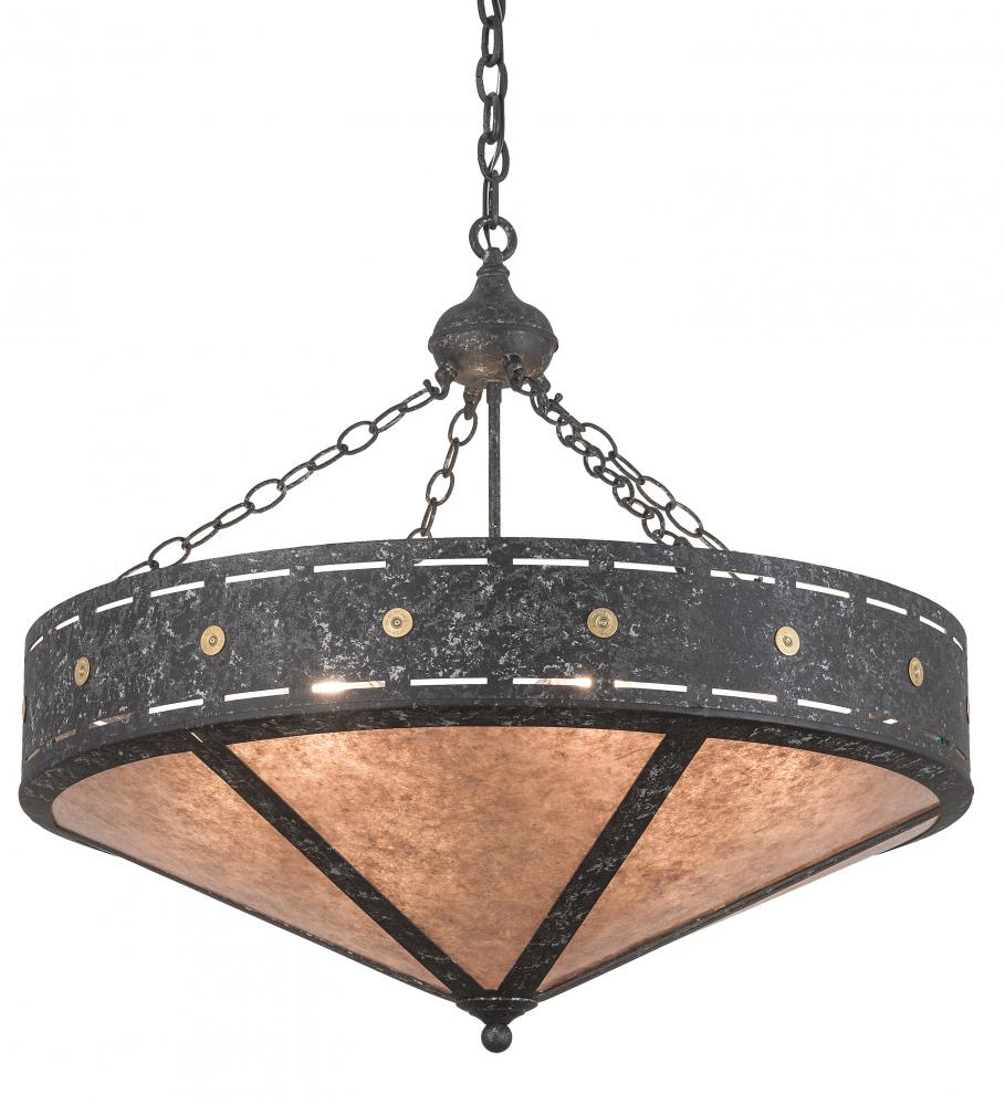 30&#34; Wide Craftsman Target Inverted Pendant