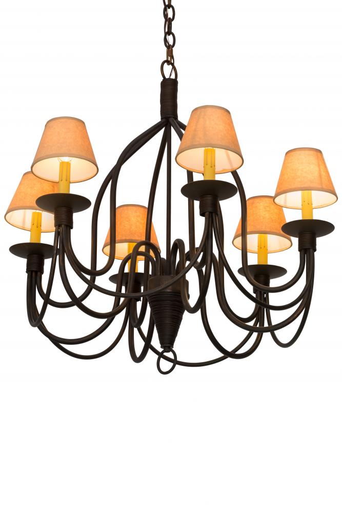 30&#34;W Bell 6 LT Chandelier