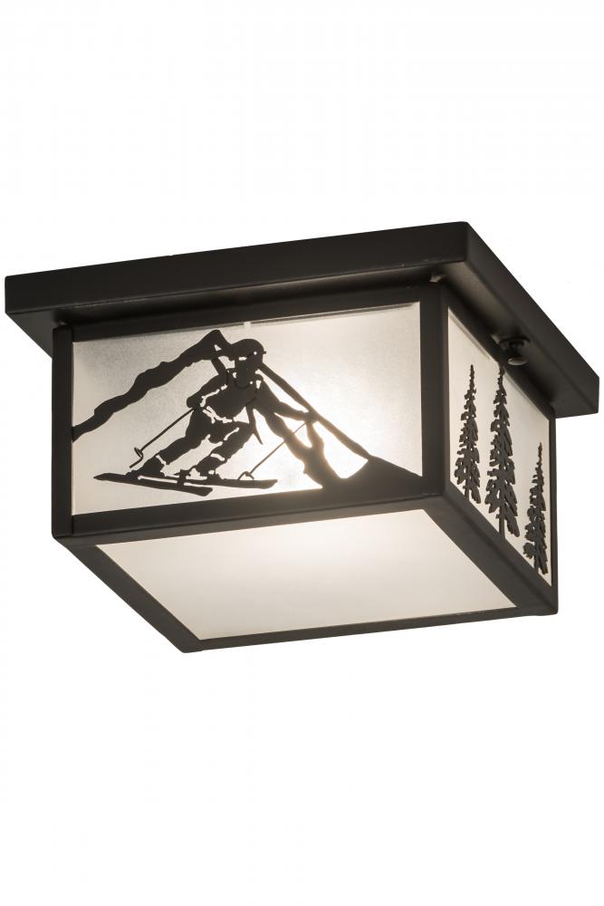 12&#34; Square Hyde Park Alpine Flushmount