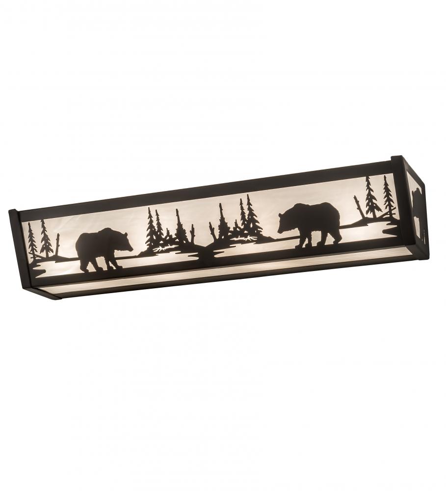 24&#34;W Bear at Lake Vanity Light