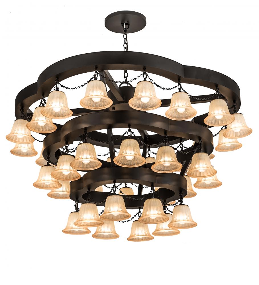 60&#34;W Cretella 36 LT Three Tier Chandelier