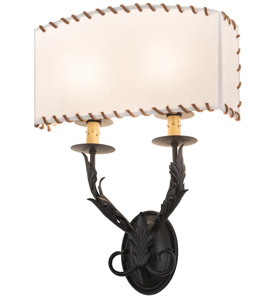 15&#34; Wide Ranchero Wall Sconce