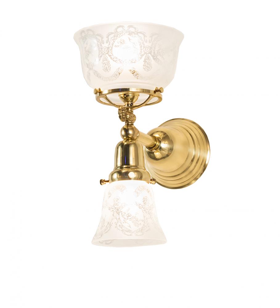 7.5&#34; Wide Revival Gas & Electric 2 Light Wall Sconce