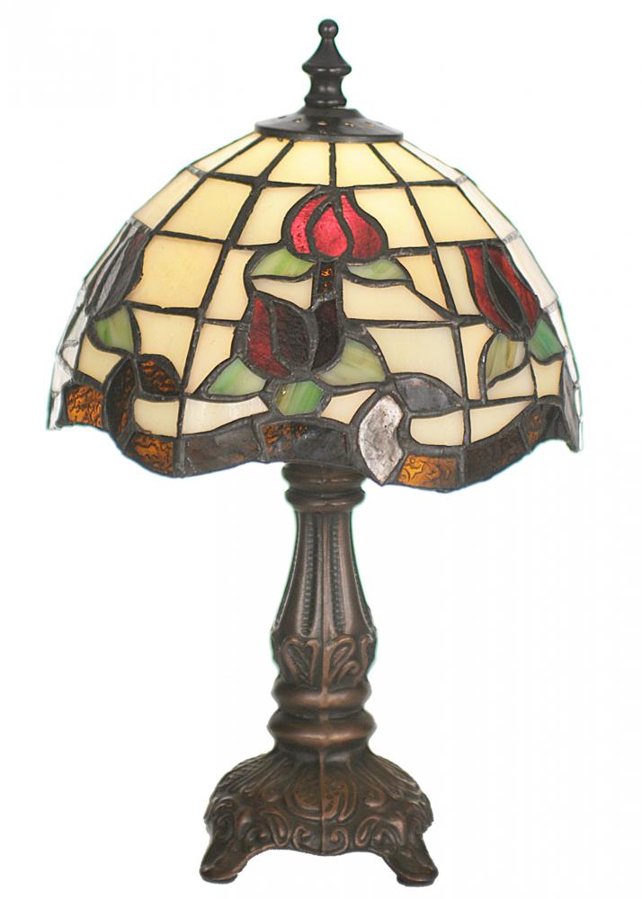 12&#34; High Roseborder Mini Lamp