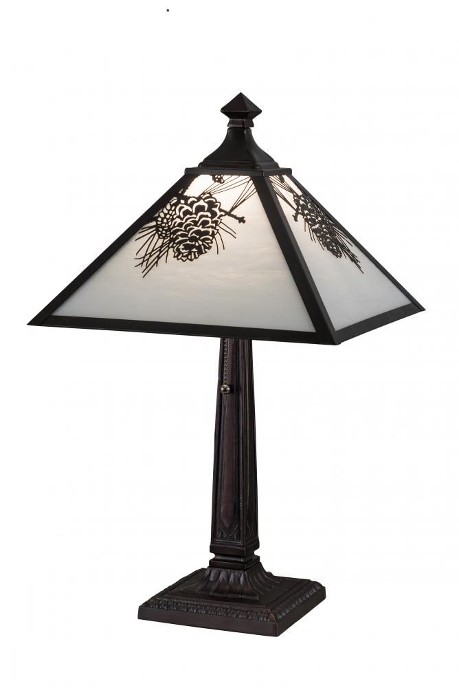 22&#34;H Winter Pine Table Lamp