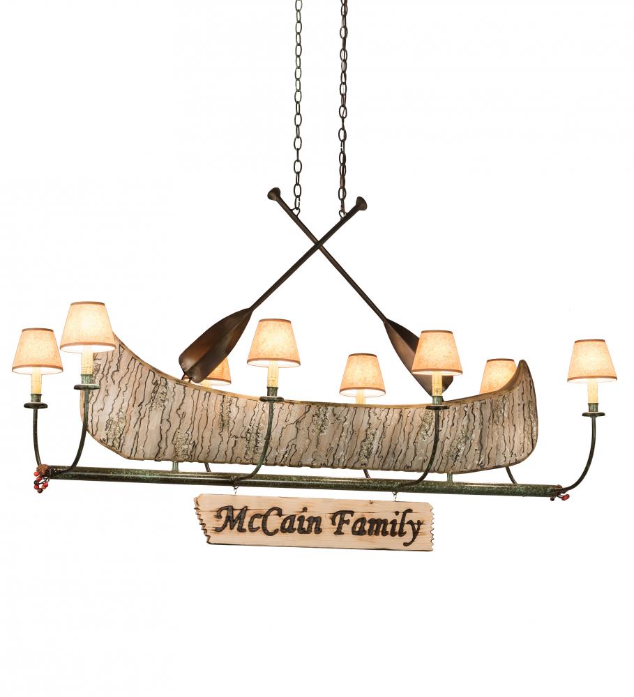 57&#34;L Personalized Canoe 8 LT Chandelier