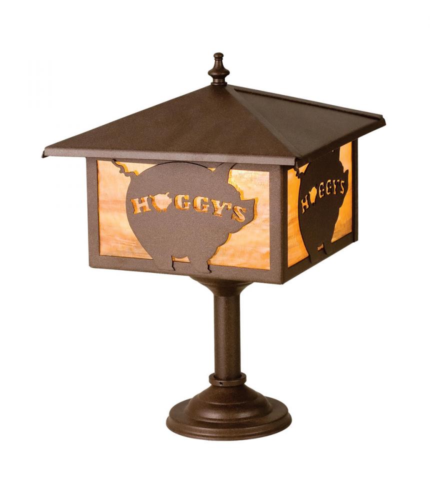 10&#34; Square Personalized Hoggy&#39;s Bar Top Lamp