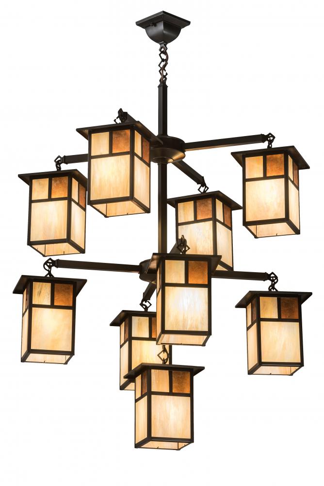 32&#34;Wide Hyde Park &#34;T&#34; Mission 9 Light Chandelier