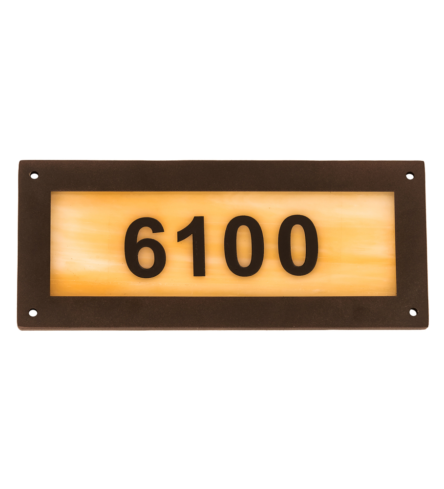 9.5&#34; Wide Personalized Street Address Sign