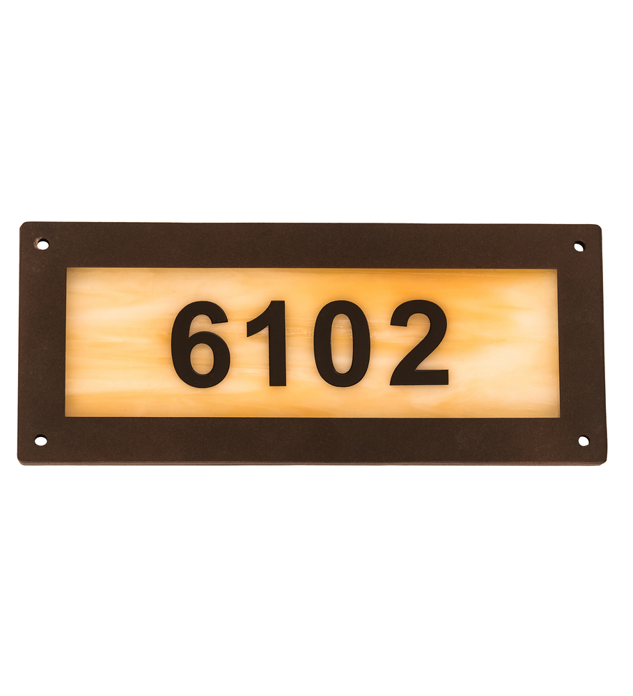 9.5&#34; Wide Personalized Street Address Sign