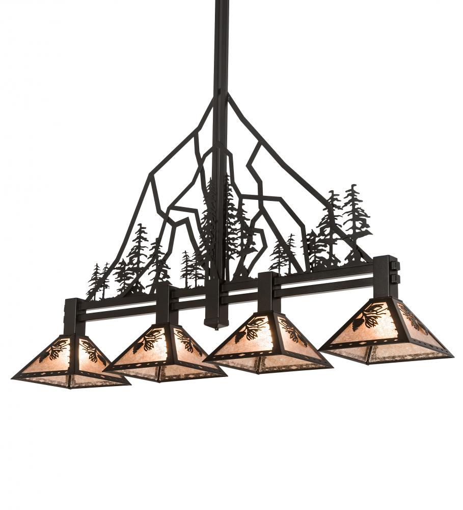 60&#34; Long Tall Pines 4 Light Island Pendant