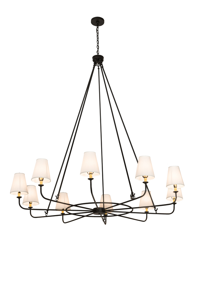 72&#34; Wide Brach Ring 10 LT Chandelier