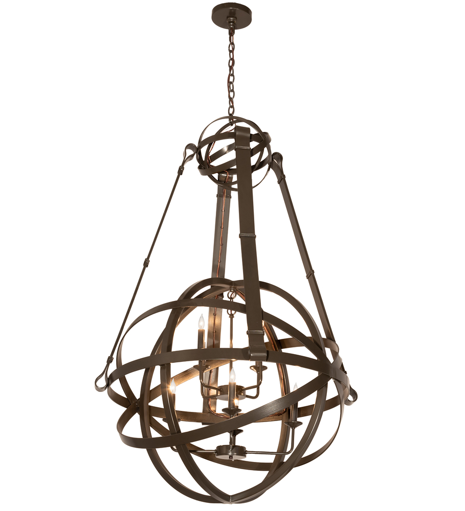 36&#34; Wide Gimbal Grinado Chandelier